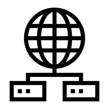 küresel ağ. Basit resimleme