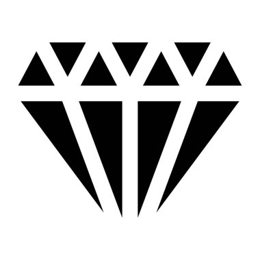 Elmas. Web simgesi basit illüstrasyon