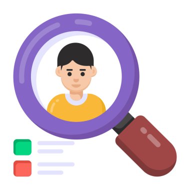 Arama simgesi vektör illüstrasyonu