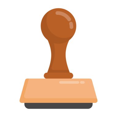 bir çekiç ve bir kağıt parçası ile pul