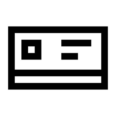 Kredi kartıyla. Basit resimleme