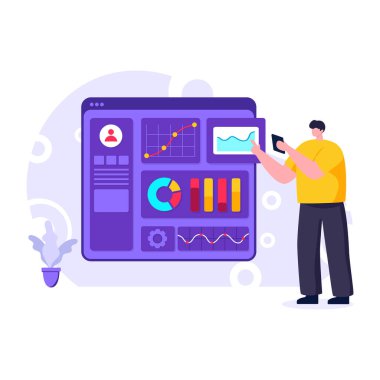 Simge tasarımı ile iş konsepti, vektör illüstrasyonu 10 eps grafik.