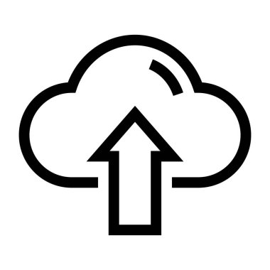 bulut hesaplama web simgesi vektör illüstrasyonu 