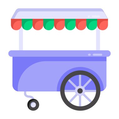 Dükkan. Web simgesi basit illüstrasyon