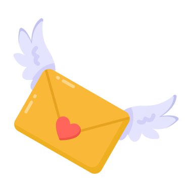 aşk harfi web simgesi basit tasarım