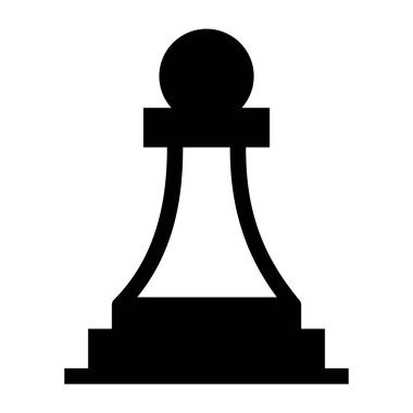 Satranç figürü web simgesi vektör çizimi 