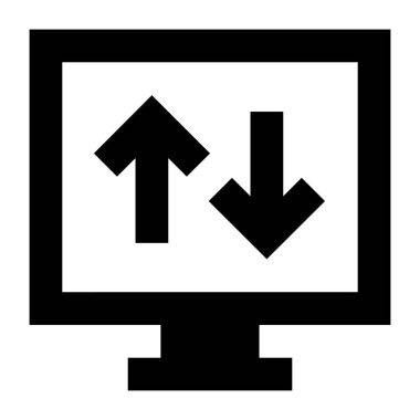 Bilgisayar web simgesi. düz resimleme