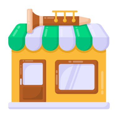 Dükkan. Web simgesi basit illüstrasyon