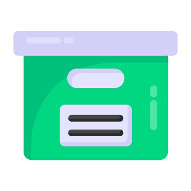 Kutu. Ağ simgesi. vektör