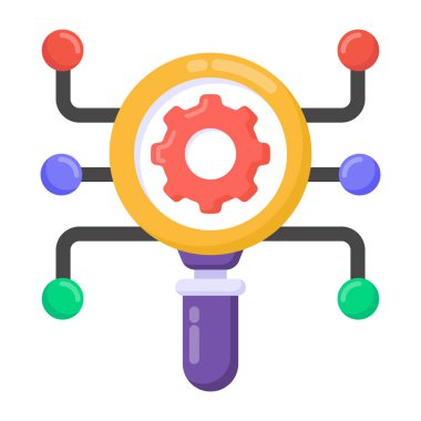 seo modern simgesinin vektör illüstrasyonu