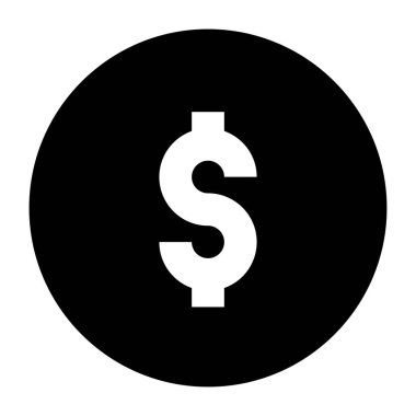 Dolar web simgesi basit tasarım 