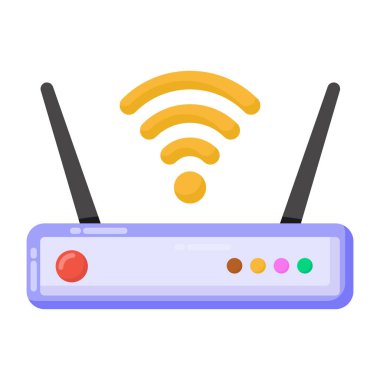 Kablosuz yönlendirici. Basit resimleme