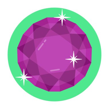 Elmas simgesinin vektör illüstrasyonu