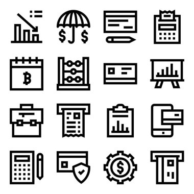 Bankacılık ve Finans satırı simgeleri ayarlandı