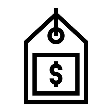 Dolar web simgesi basit tasarım