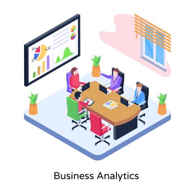 Dizüstü bilgisayarlar ve dizüstü bilgisayar vektör illüstrasyon tasarımı ile çalışan izometrik insanlar