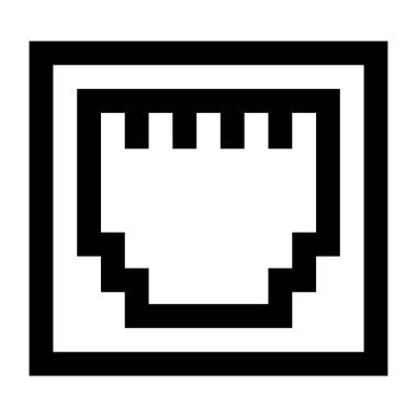 Bilgisayar. Web simgesi basit illüstrasyon