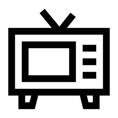 Televizyon. Web simgesi basit illüstrasyon
