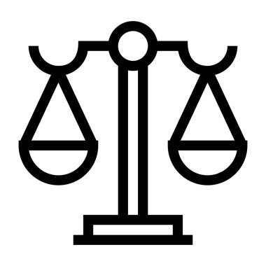 Ölçekler web simgesi vektör çizimi 