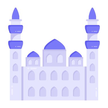 Şato. Web simgesi vektör illüstrasyonu