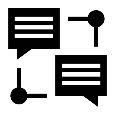 sohbet web simgesi basit tasarımı