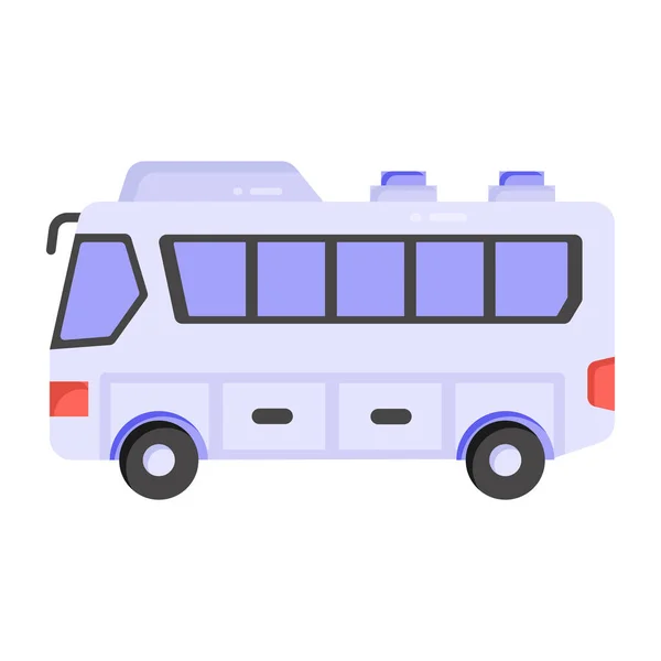 Bus Web Symbol Einfache Illustration — Stockvektor