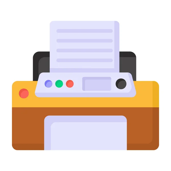 Drucker Web Symbol Einfache Illustration — Stockvektor