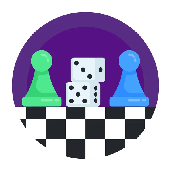 Jeu Stratégie Jeux Échecs Pion Roi Domino Entreprise Gestion Personnes — Image vectorielle