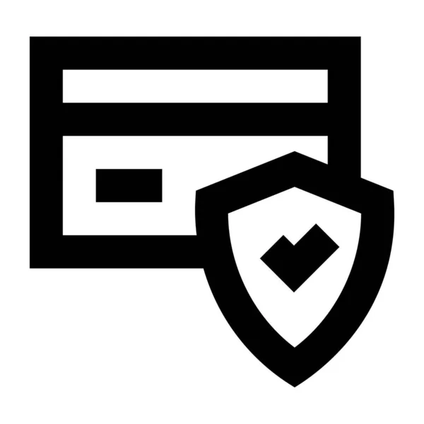 Щит Безопасности Простой Дизайн — стоковый вектор