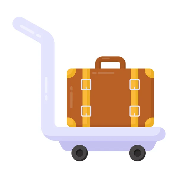 Une Valise Icône Web Illustration Simple — Image vectorielle