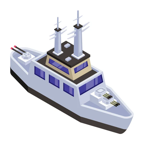 Πλοίο Εικονίδιο Web Απλή Απεικόνιση — Διανυσματικό Αρχείο