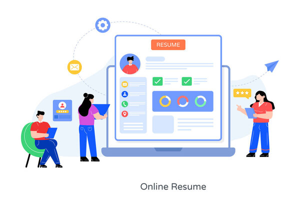 online search engine optimization. vector illustration