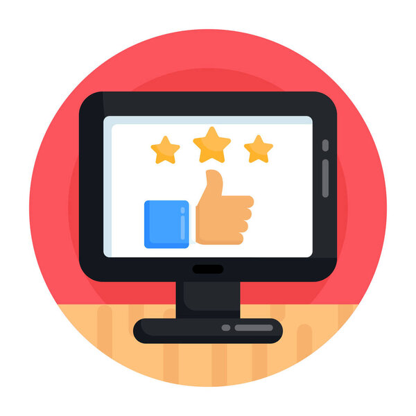 feedback vector icon illustration