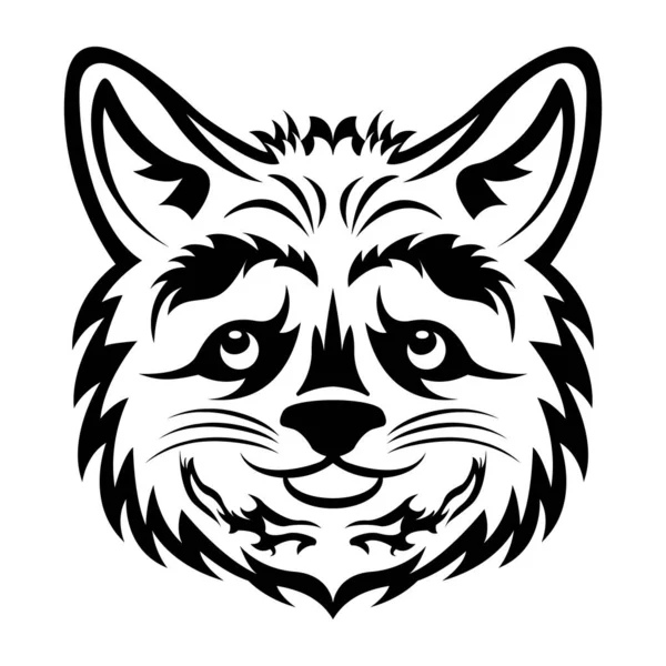 Vector Illustration Tiger Head — Stock Vector