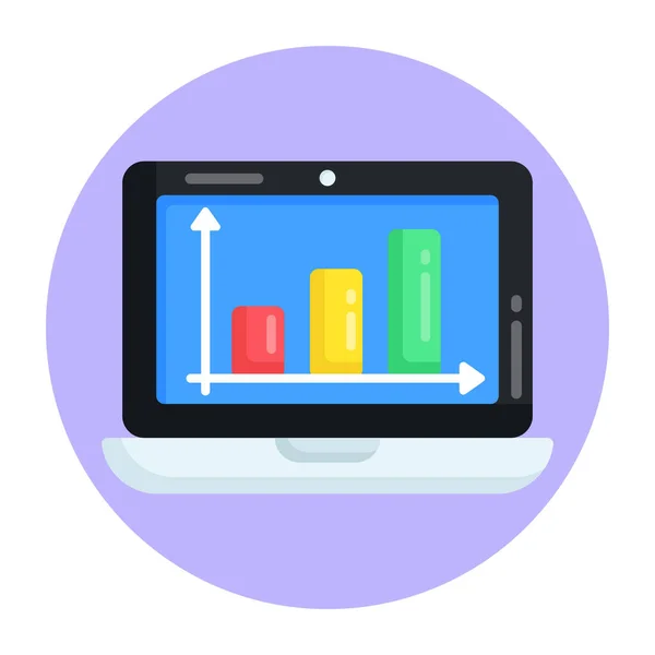 Analytik Web Symbol Einfache Illustration — Stockvektor