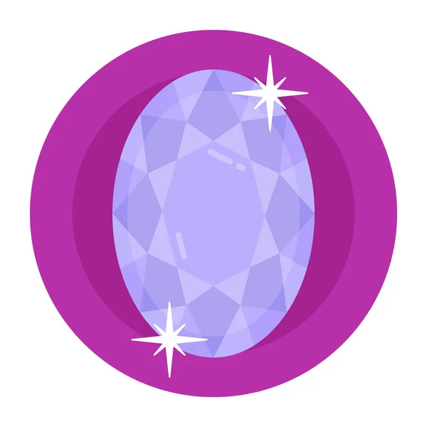 Ilustración Vectorial Del Diamante — Vector de stock