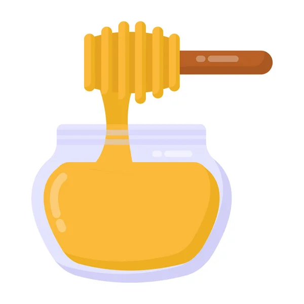 Μέλι Web Εικονίδιο Απλό Σχεδιασμό — Διανυσματικό Αρχείο