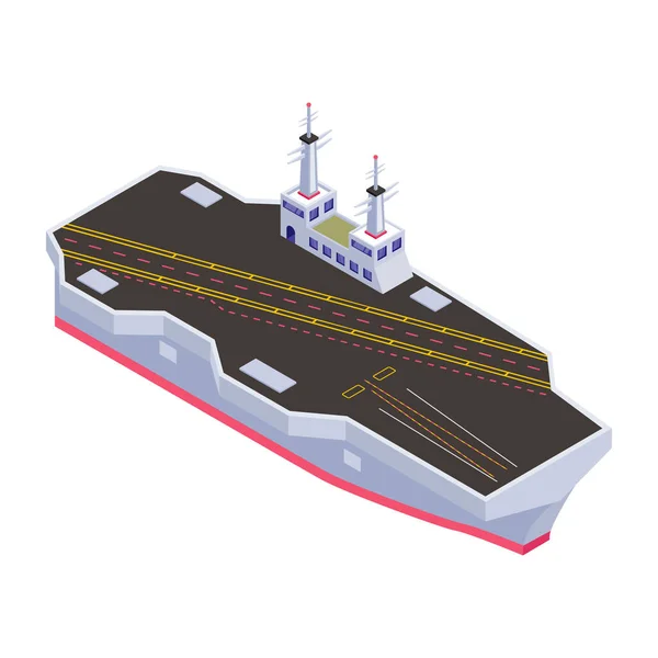 Isometrisk Vektorillustration Ett Fartyg Med Tankfartyg — Stock vektor