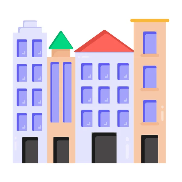 都市のウェブアイコンシンプルなデザイン — ストックベクタ