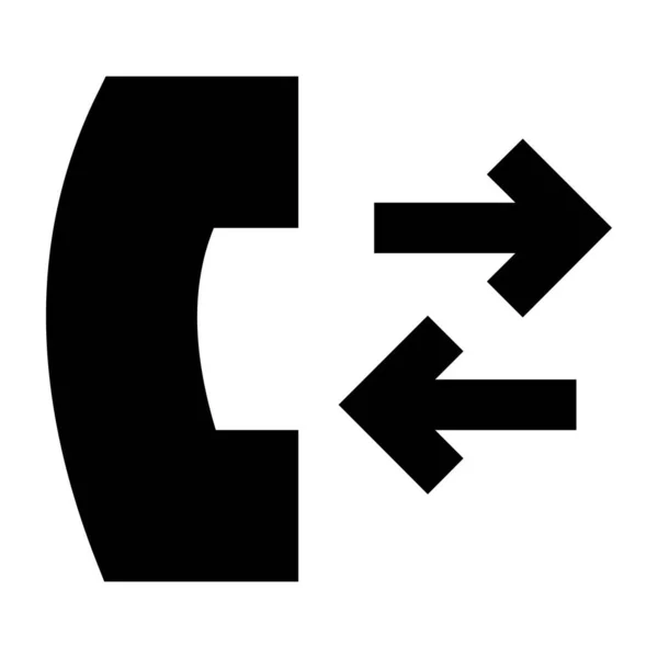 Anruf Web Symbol Flache Abbildung — Stockvektor