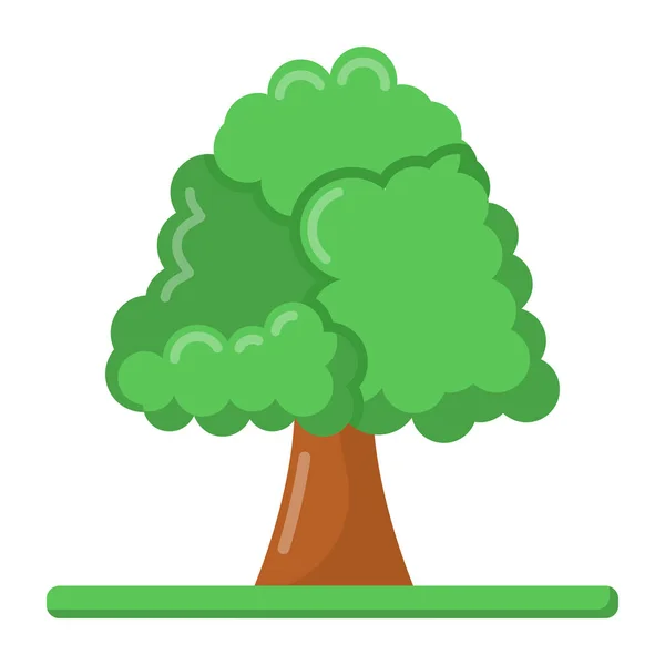 Árbol Icono Web Ilustración Simple — Archivo Imágenes Vectoriales