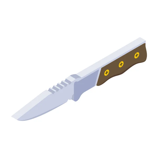 Knife Web Icon Simple Design — Stock Vector