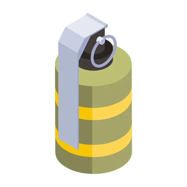 手榴弾のウェブアイコンシンプルなデザイン — ストックベクタ