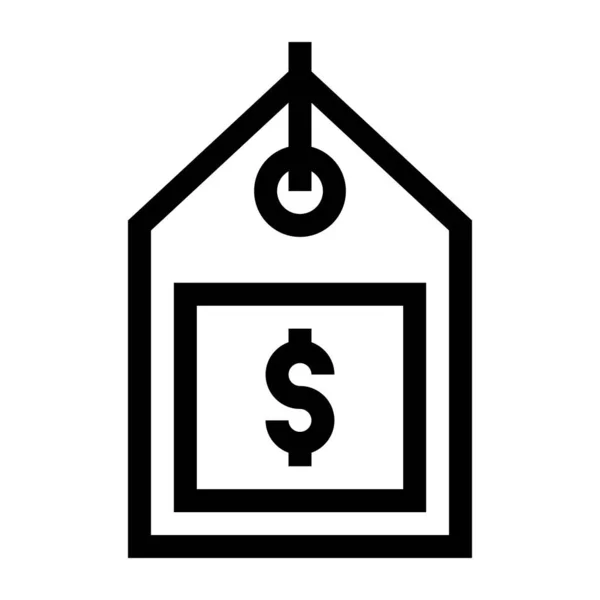 Ícone Web Dólar Design Simples — Vetor de Stock