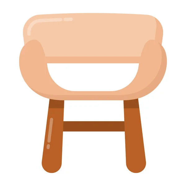 Silla Icono Web Diseño Simple — Vector de stock