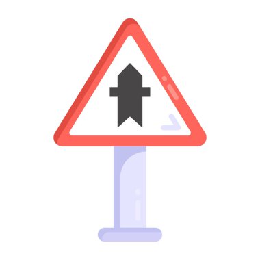 Yol simgesi, vektör illüstrasyonu