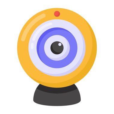 Web kamerası. Web simgesi basit illüstrasyon