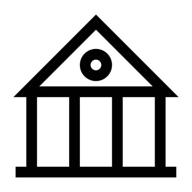 Bina. Web simgesi basit tasarım