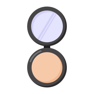 makyaj fırçası izole edilmiş ikon vektör çizimi tasarımı