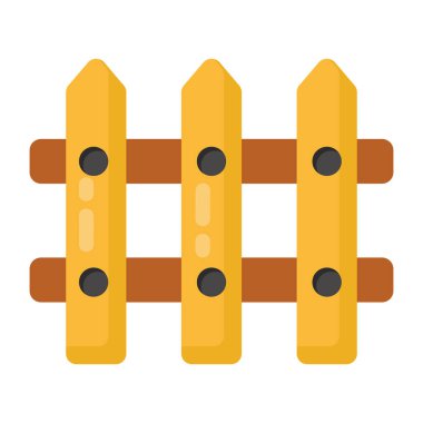 Çit. Web simgesi basit tasarım